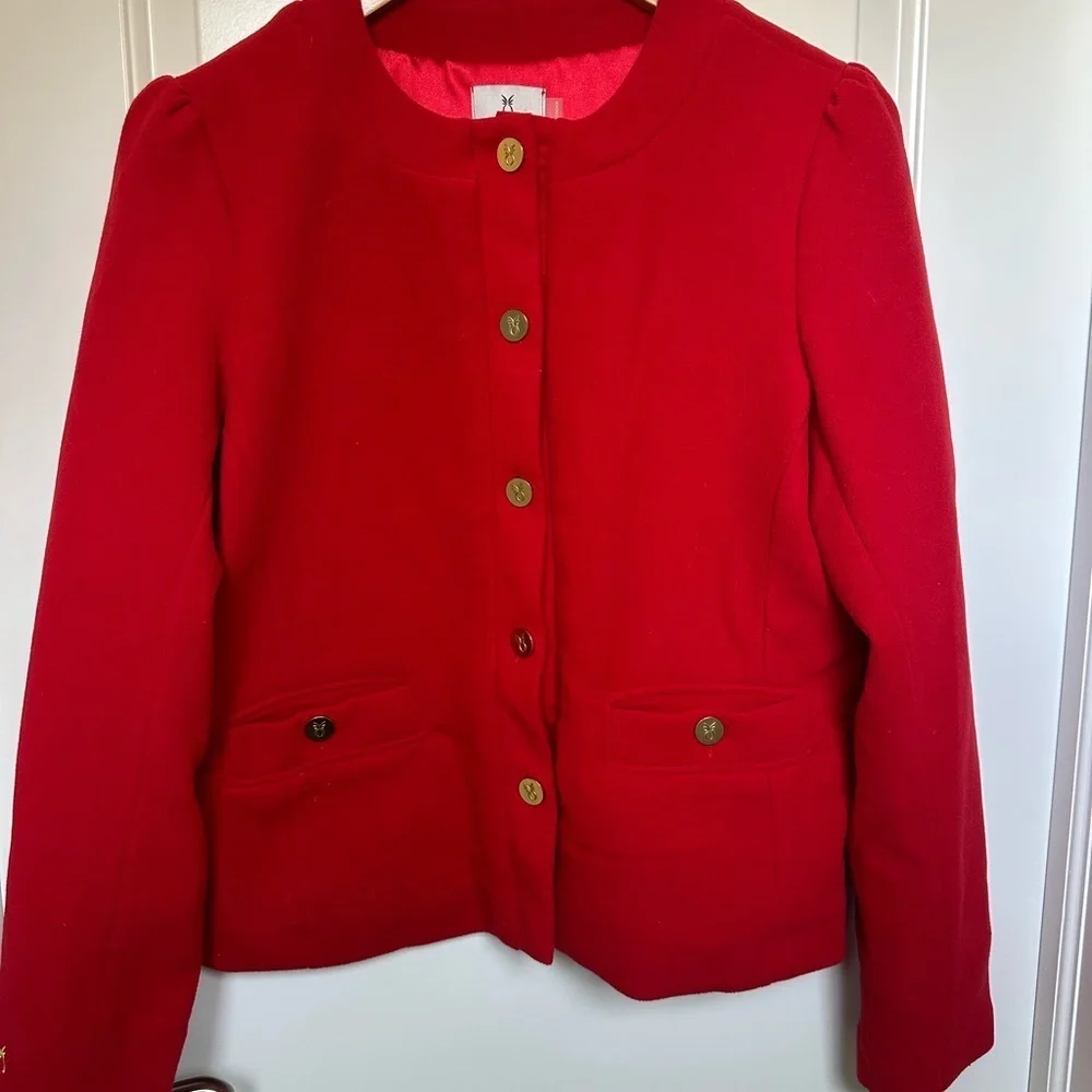 Dudley Stephens Red Diana Women’s Blazer.  Includes a Dudley Stephen’s tote bag